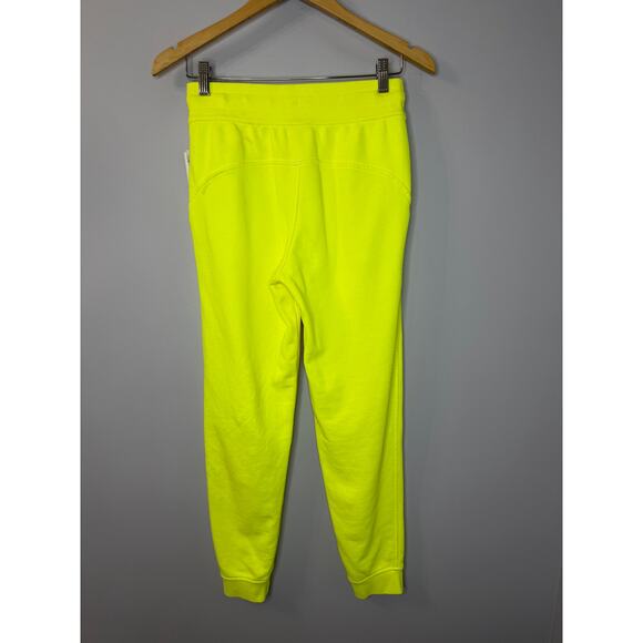 Lululemon Scuba High-Rise French Terry Jogger Neon Highlight Yellow Womens 4 New - Picture 4 of 11